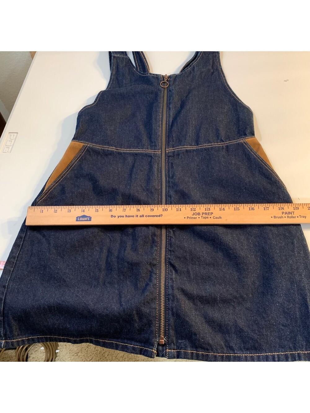 Z1975 Denim sleeveless zip-front dress - Picture 7 of 9